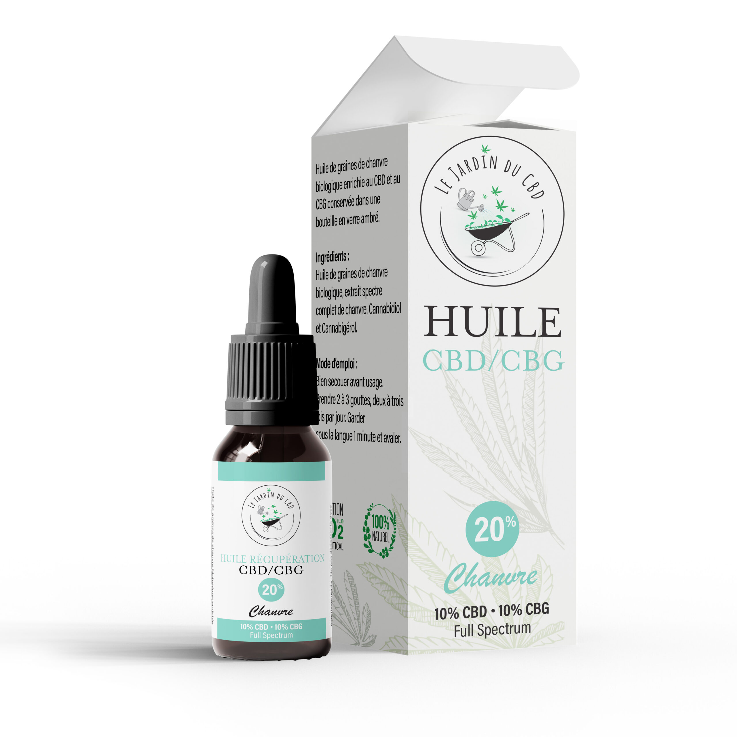 Huile Récupération CBG 20% Bio Chanvre