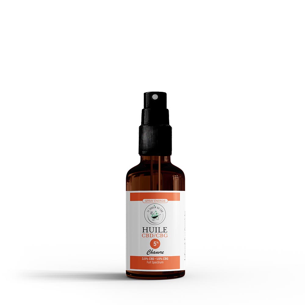 Huile de CBG 5% en Spray : Energie Huile de CBG 5% en Spray : Energie