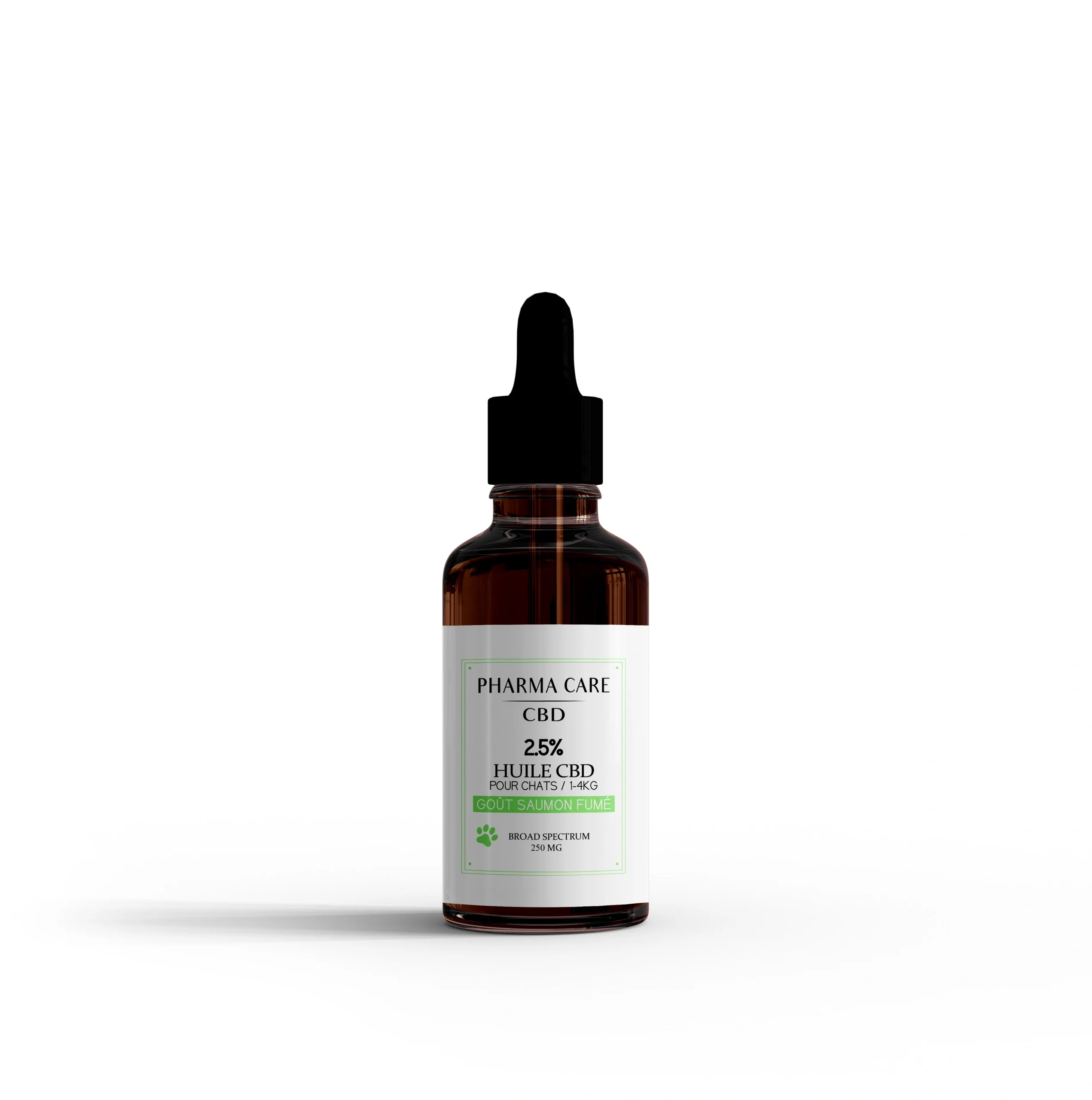 Huile CBD 2,5% Chats saveur saumon fumé